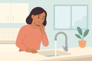 low water pressure from kitchen tap